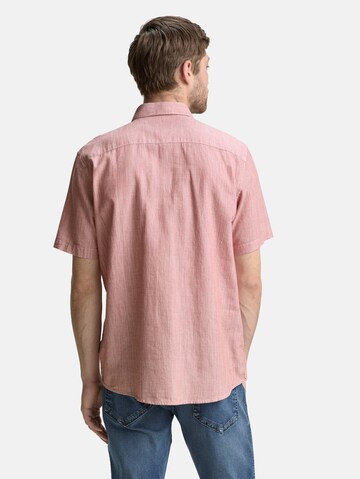 TOM TAILOR Regular fit Button Up Shirt in Red