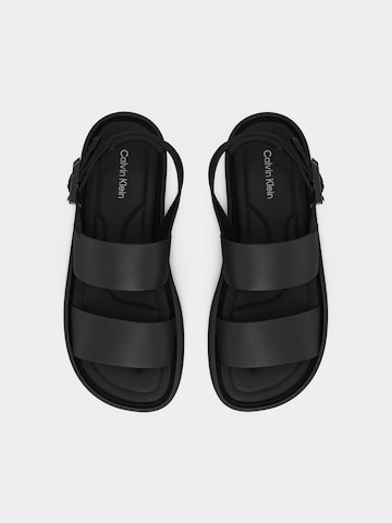 Calvin Klein Sandale in Schwarz