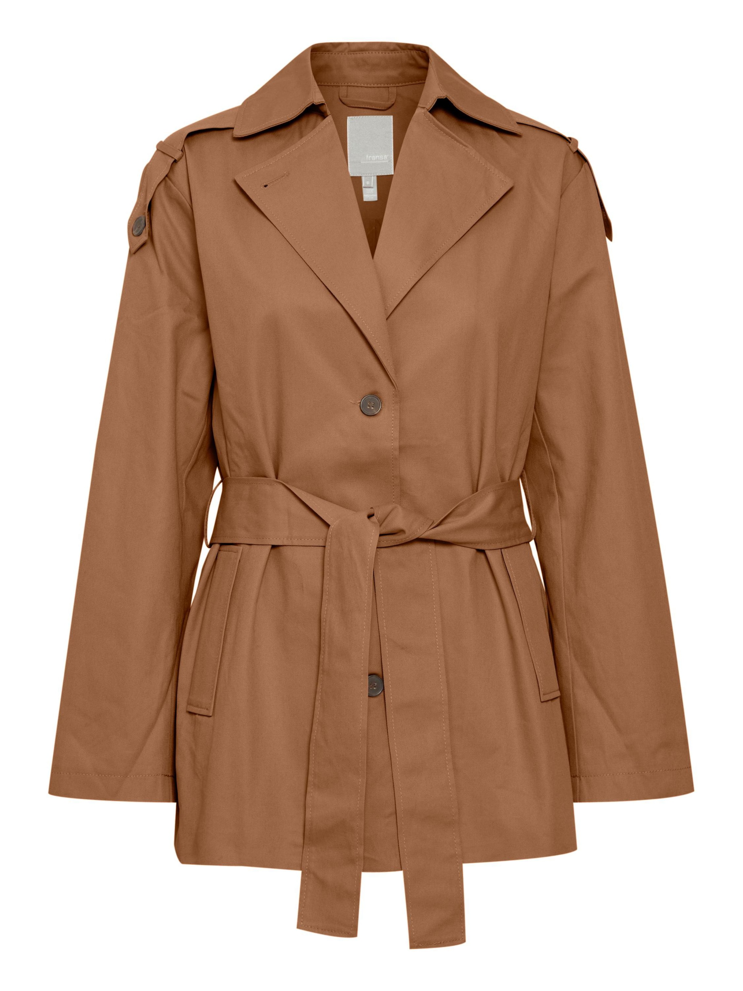 Fransa Overgangsfrakke 'Nina' i brun: forside