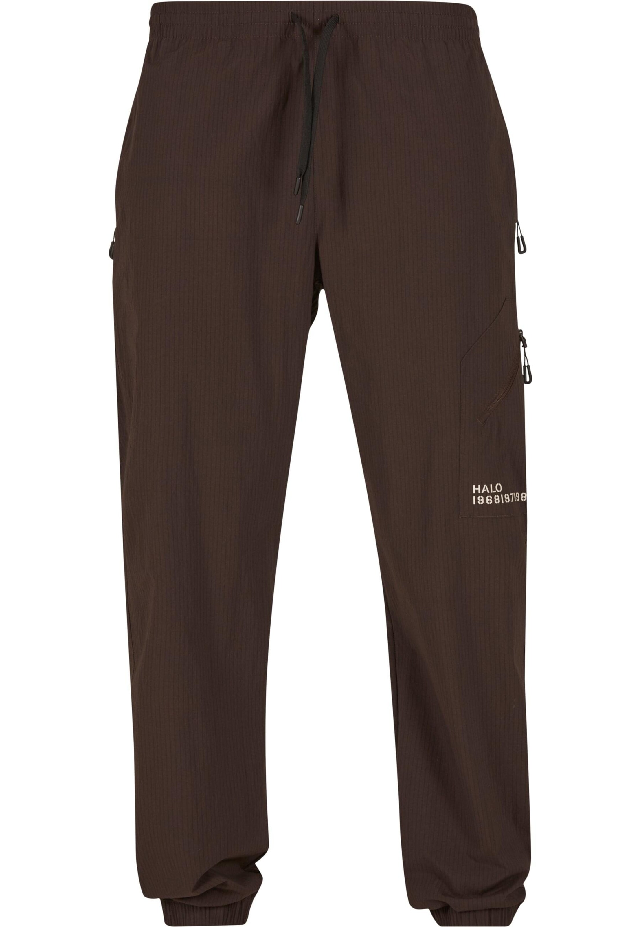 HALO Loosefit Broek in Bruin: voorkant