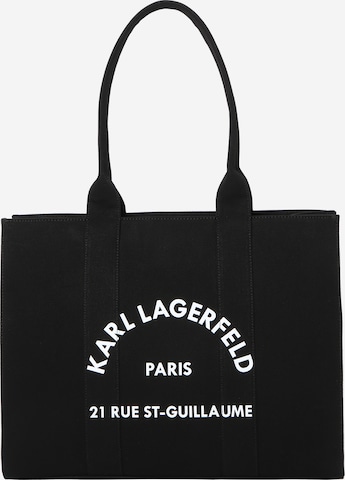 Cabas 'RSG' Karl Lagerfeld en noir : devant