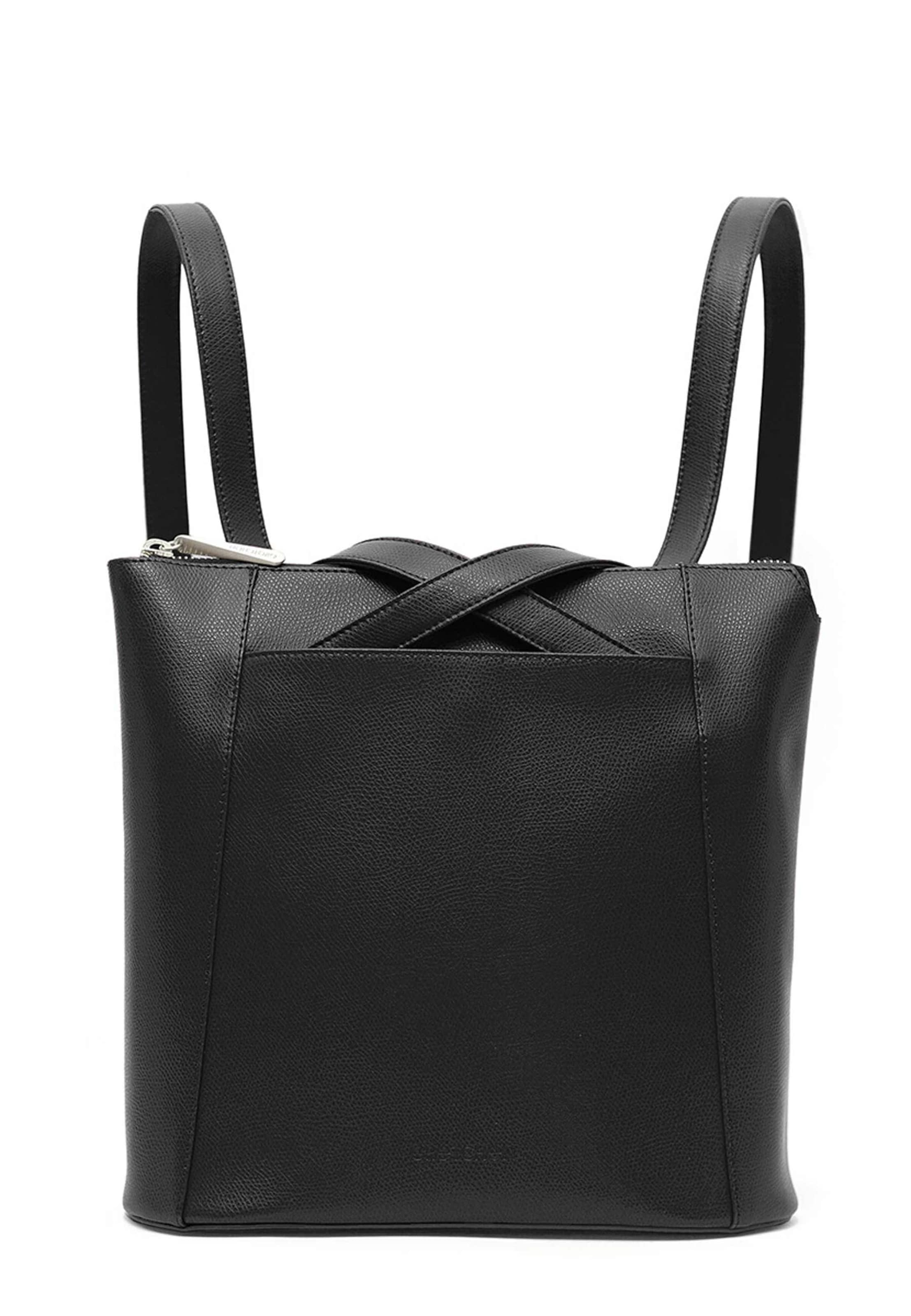 Gretchen Rucksack 'Crocus' in Schwarz: Vorderseite