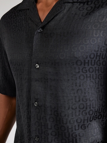 HUGO Comfort fit Overhemd 'Espino' in Zwart