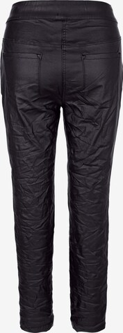 Coupe slim Pantalon MIAMODA en noir