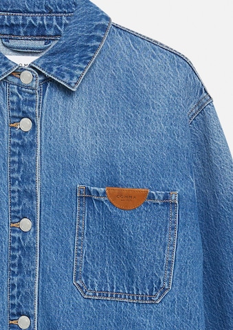COMMA Tussenjas in Blauw: voorkant