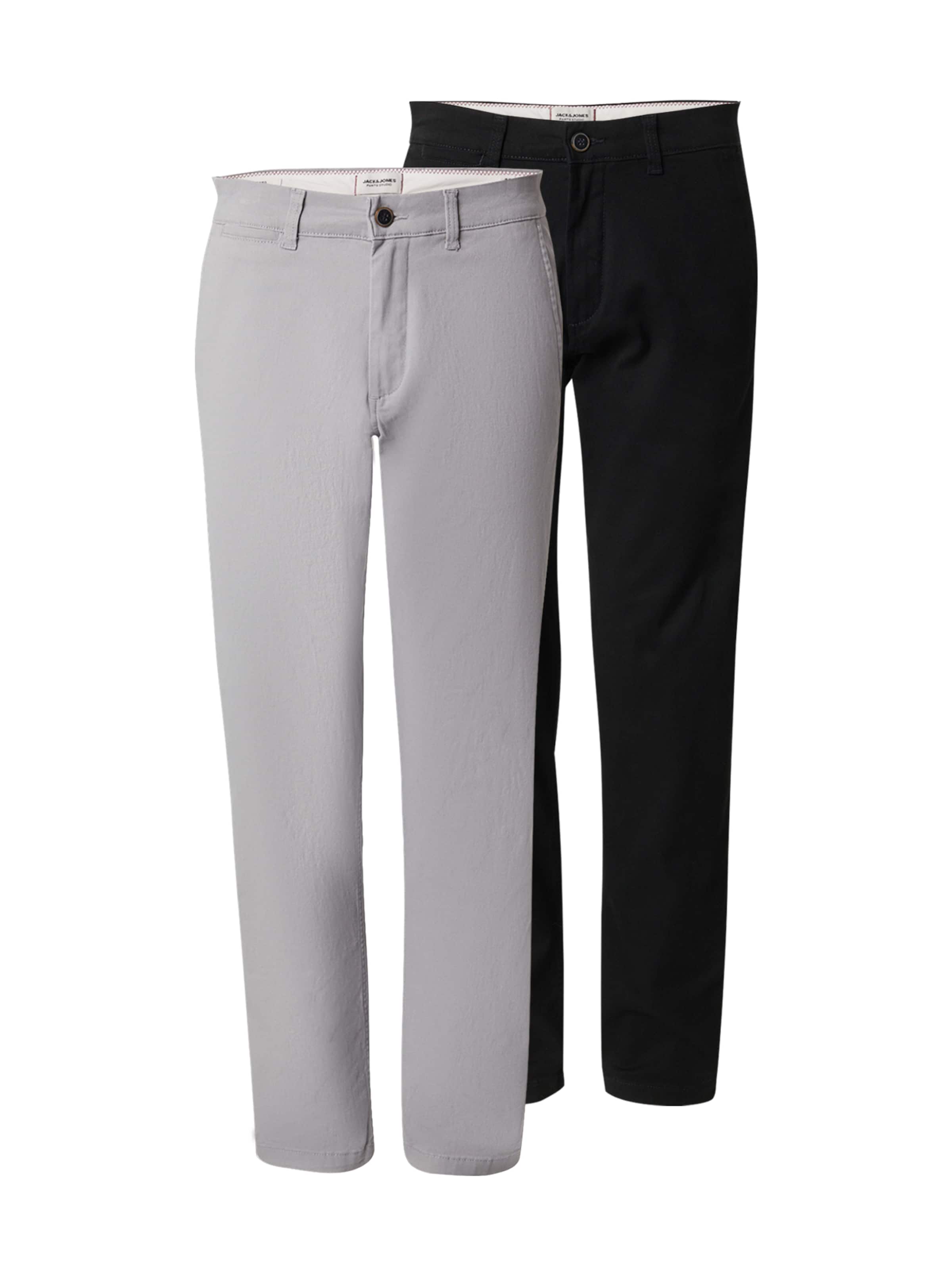 Regular Pantalon chino 'JPSTKANE DAVE' JACK & JONES en gris : devant