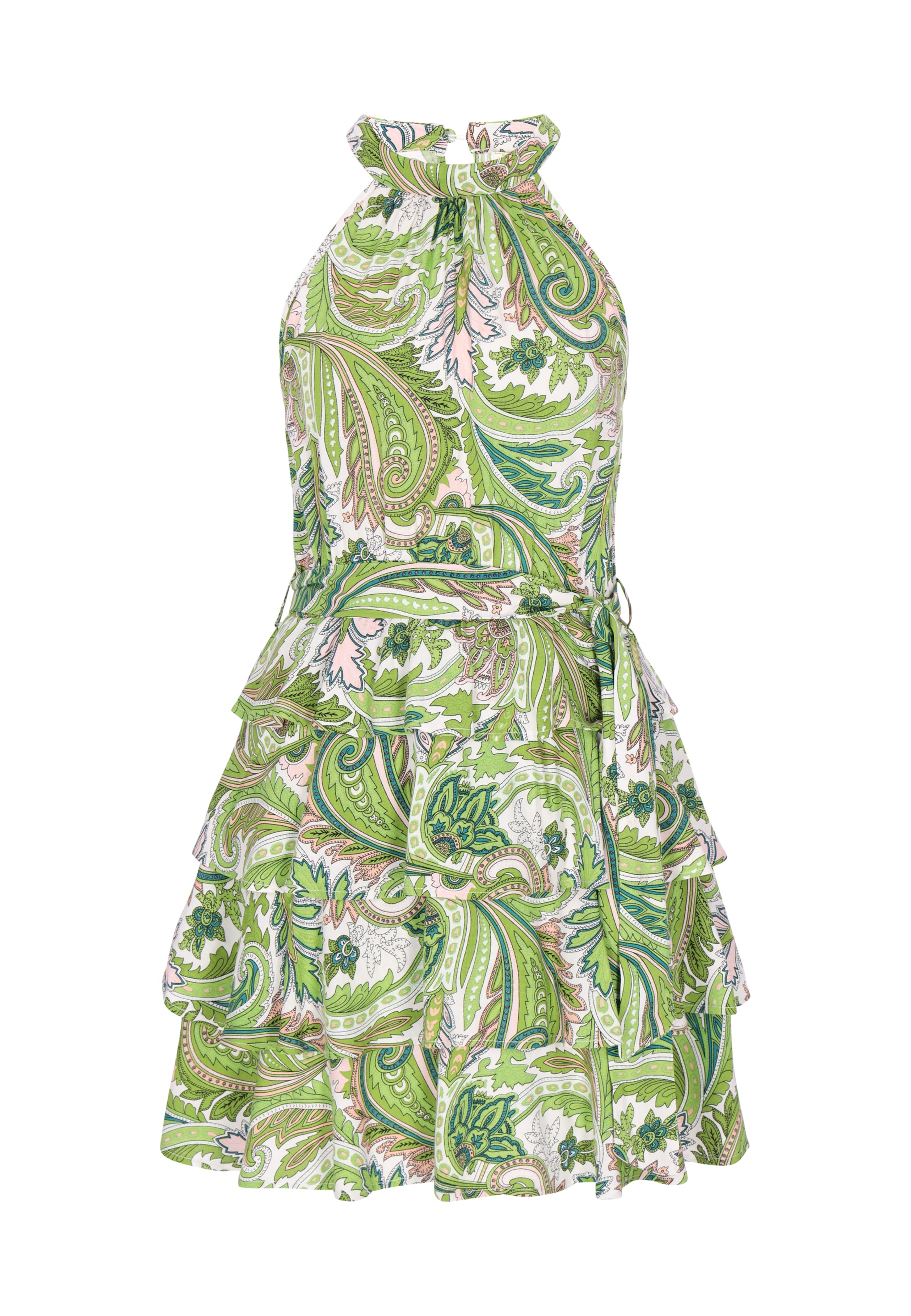 IZIA Zomerjurk 'Festival' in Groen: voorkant