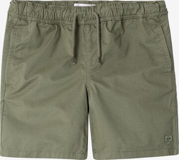 NAME IT Regular Broek 'RYAN' in Groen: voorkant