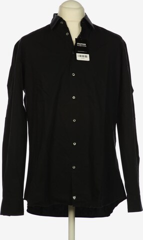 STRELLSON Button Up Shirt in XL in Black: front