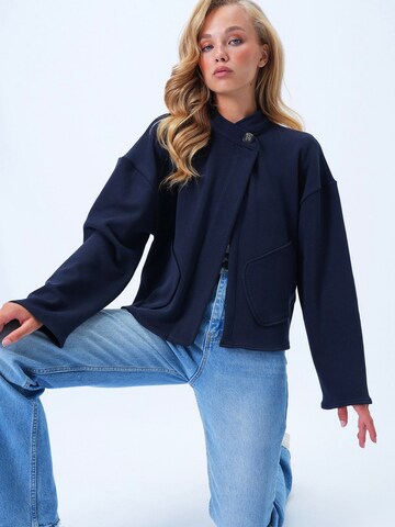 Trend Alaçatı Stili Átmeneti dzseki - kék