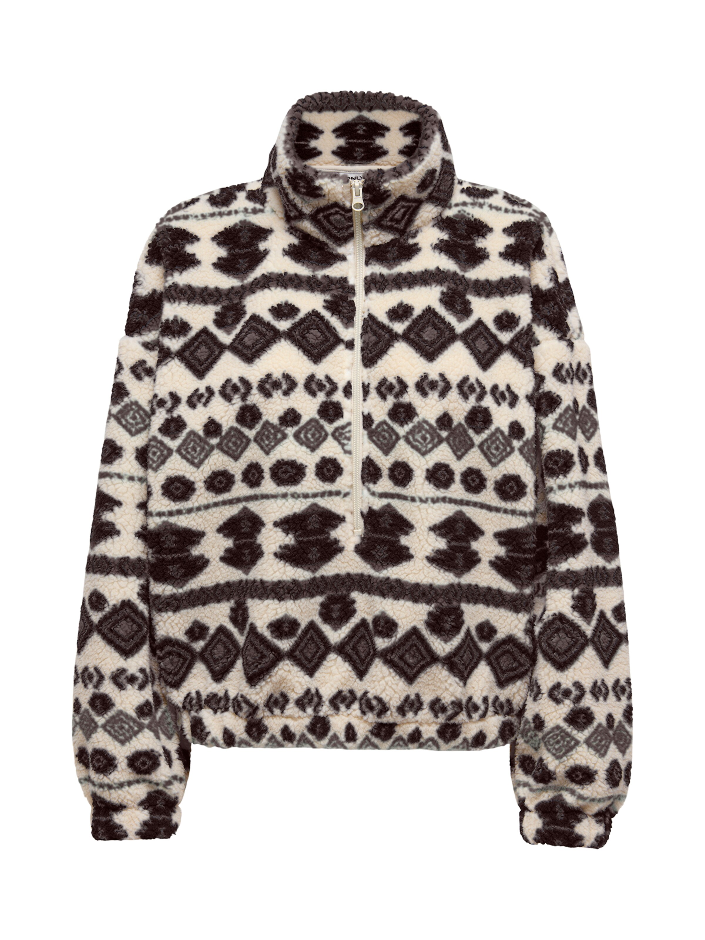 ONLY Pullover i XS i lysebeige / brun / mørkebrun, Produktvisning