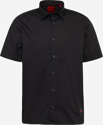Camicia 'Ebor' di HUGO in nero: frontale