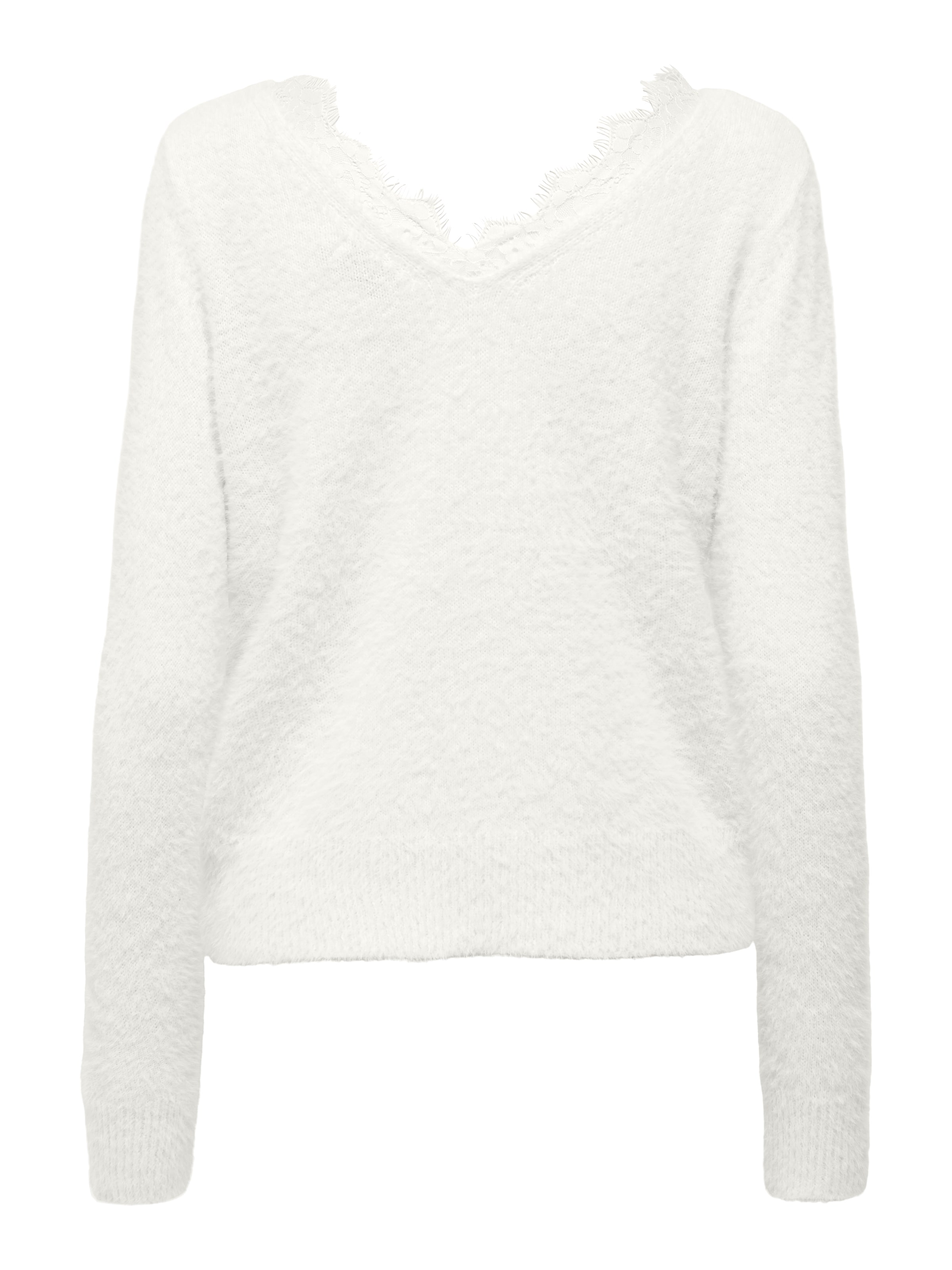 ONLY Свитер 'ONLPIUMO' в Белый