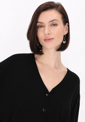 Usha Gebreid vest 'Classic Look' in Zwart