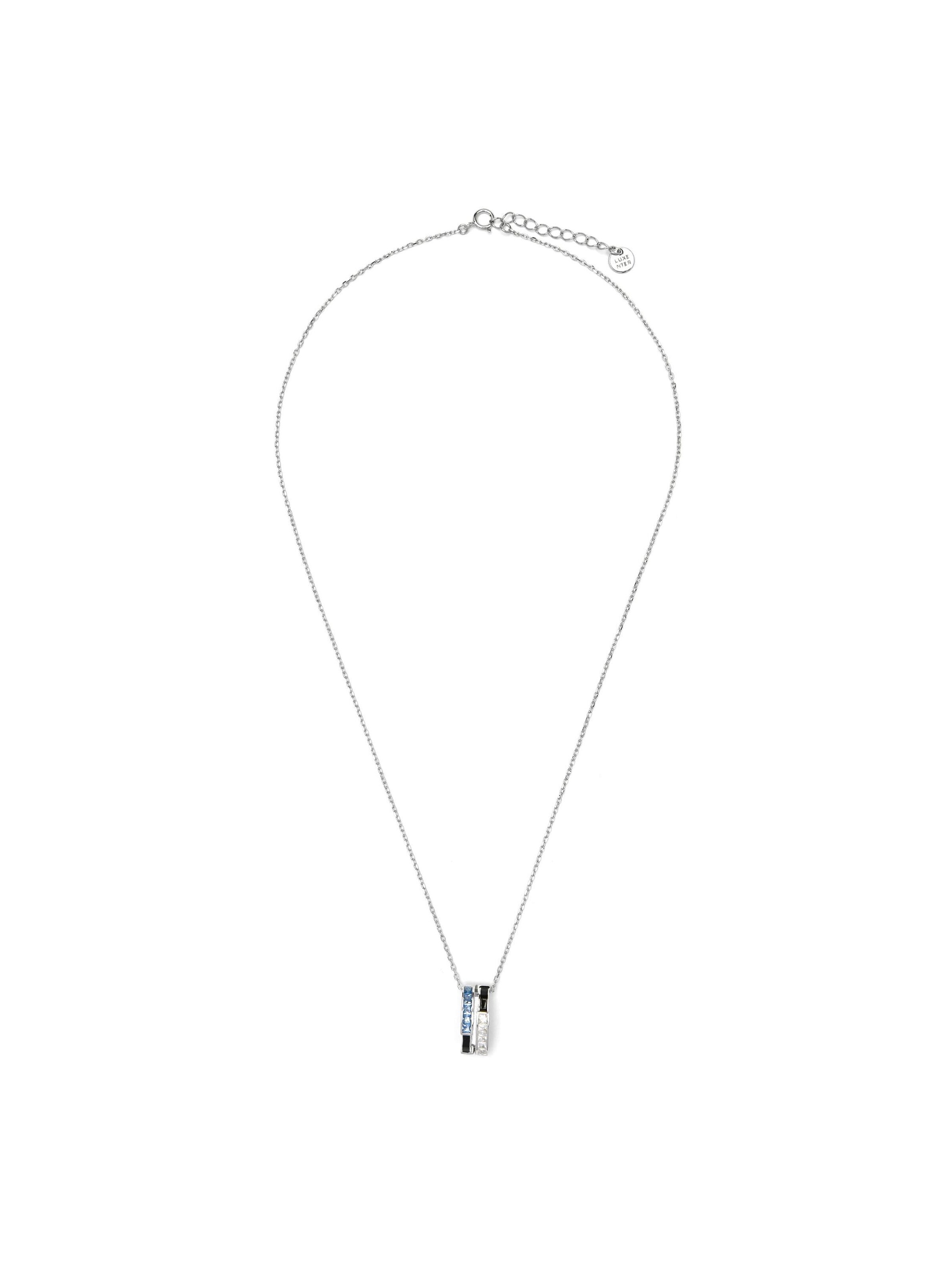 Luxenter Halsband 'Nikoa' i silver: framsida