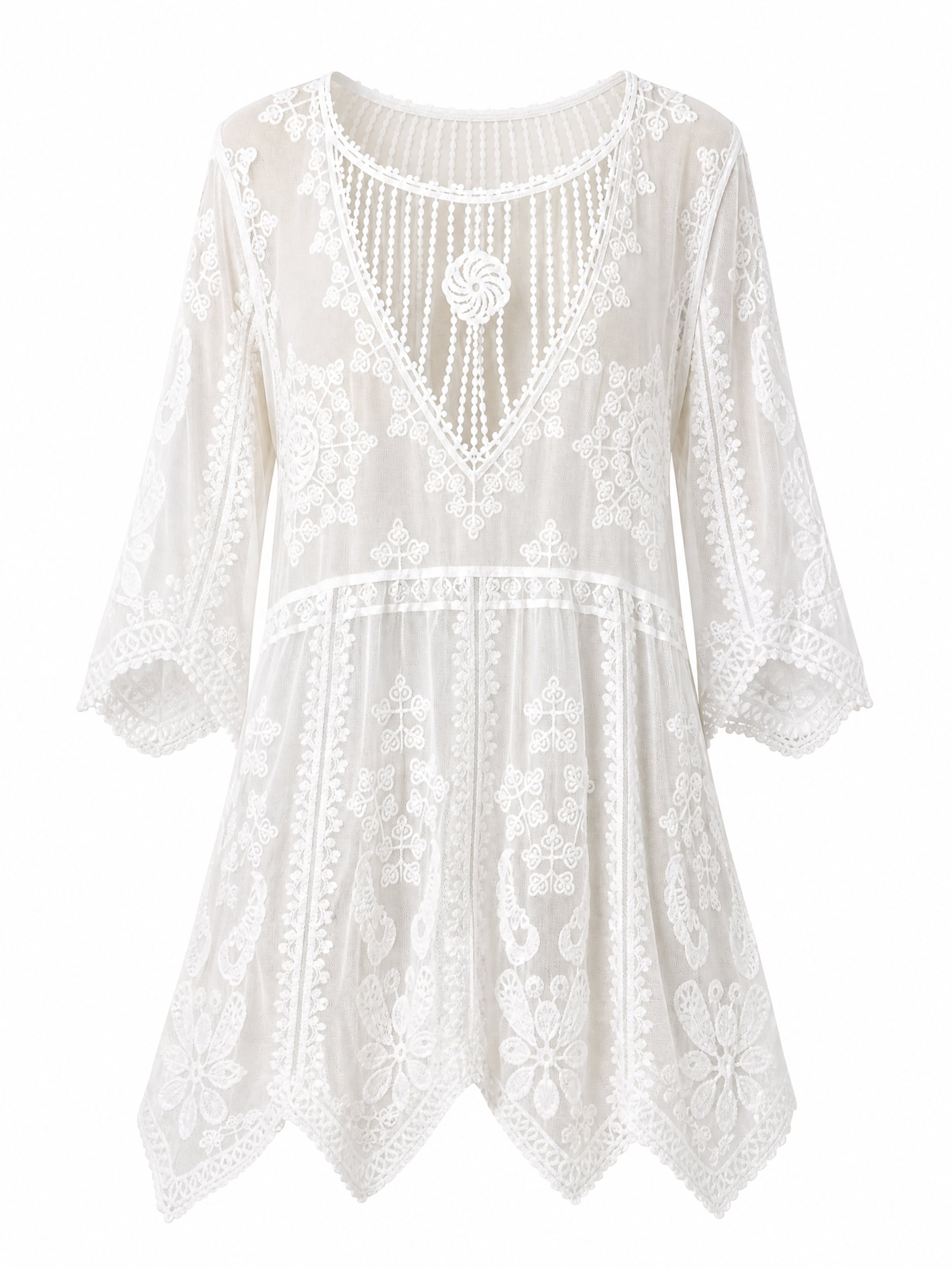 Lovolotti Summer Dress in White: front
