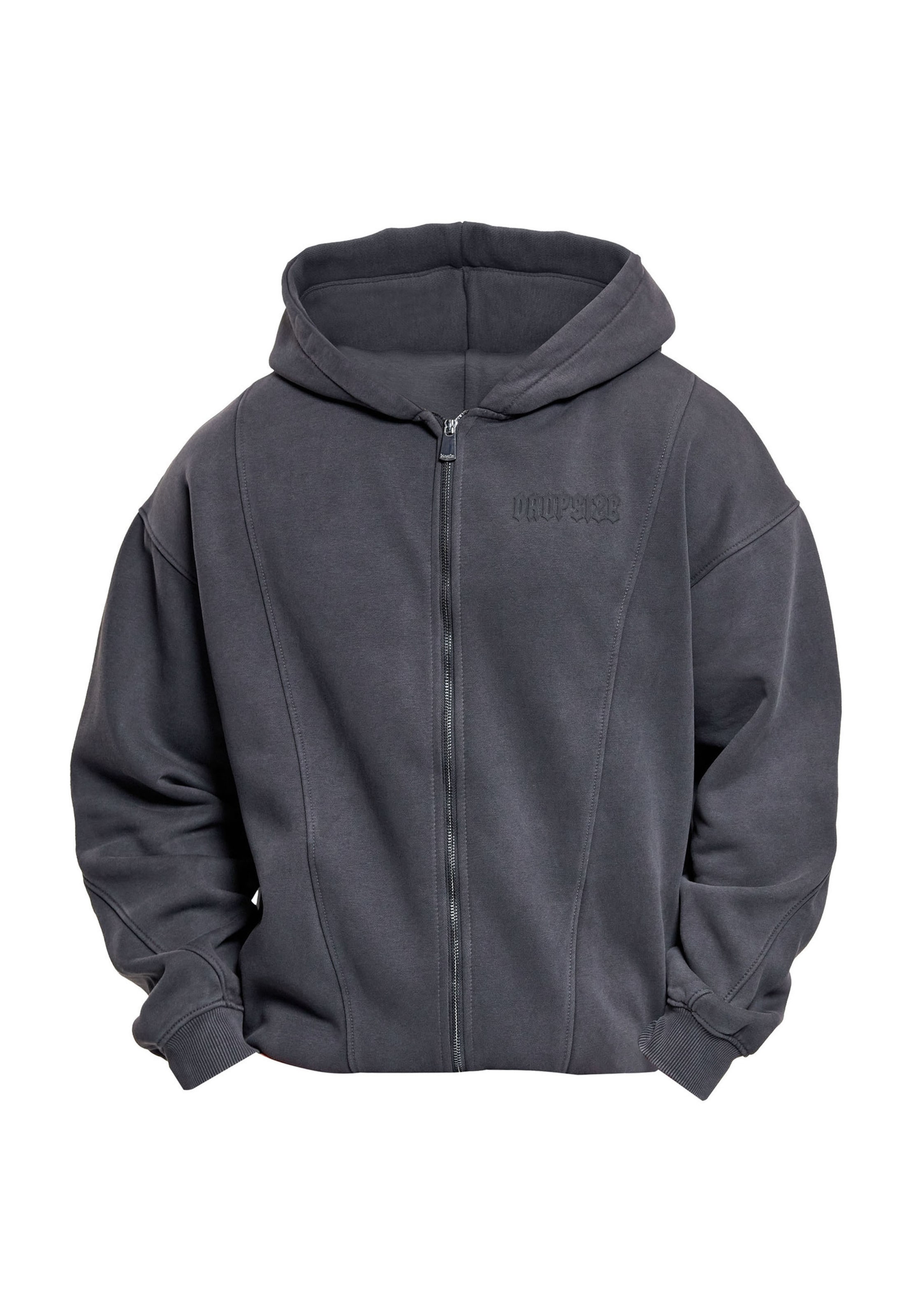 Dropsize - Casaco em moletão em preto: frente