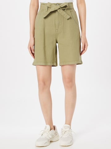 ESPRIT Wide leg Trousers in Green: front