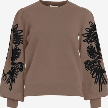 Pull-over 'JOANA' OBJECT en marron : devant