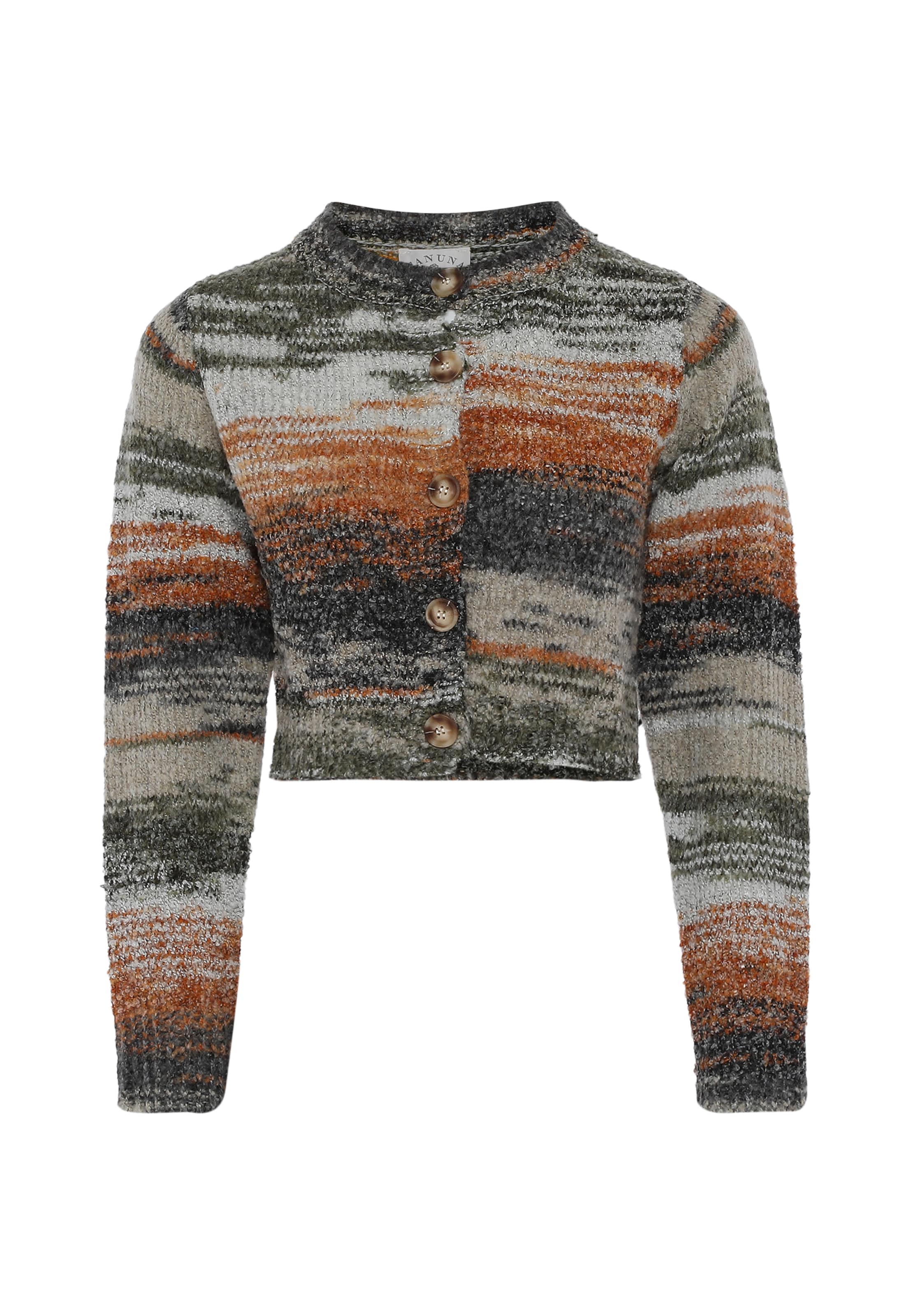 Tanuna - Casaco de malha em mistura de cores: frente