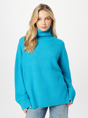 Pull-over oversize 'Giant' Oval Square en bleu : devant