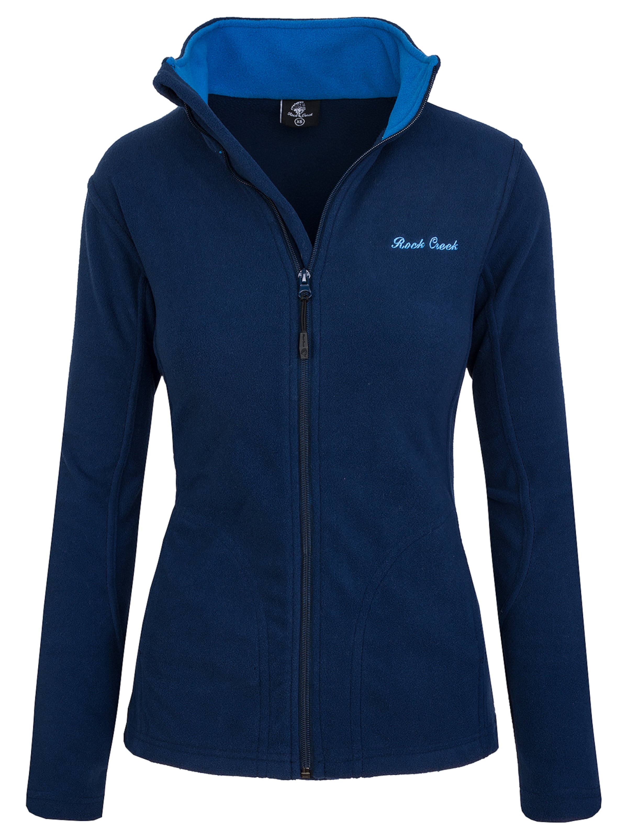Rock Creek Fleecejacke in Blau: Vorderseite