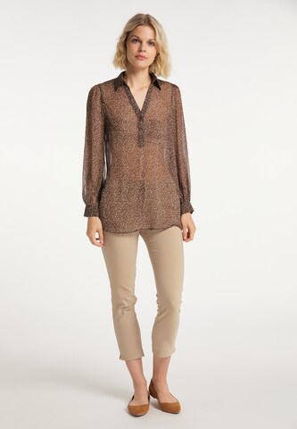 Camicia da donna di Usha in marrone