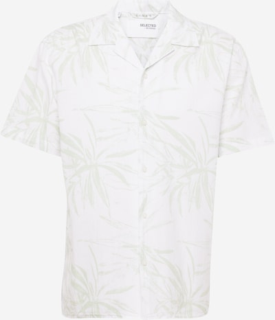 SELECTED HOMME Chemise en vert pastel / blanc, Vue avec produit