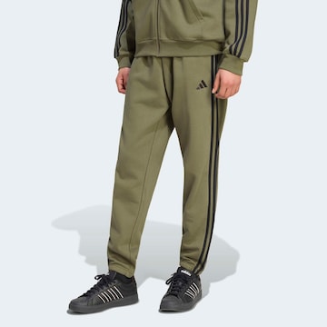 ADIDAS SPORTSWEAR Tapered Workout Pants in Green: front