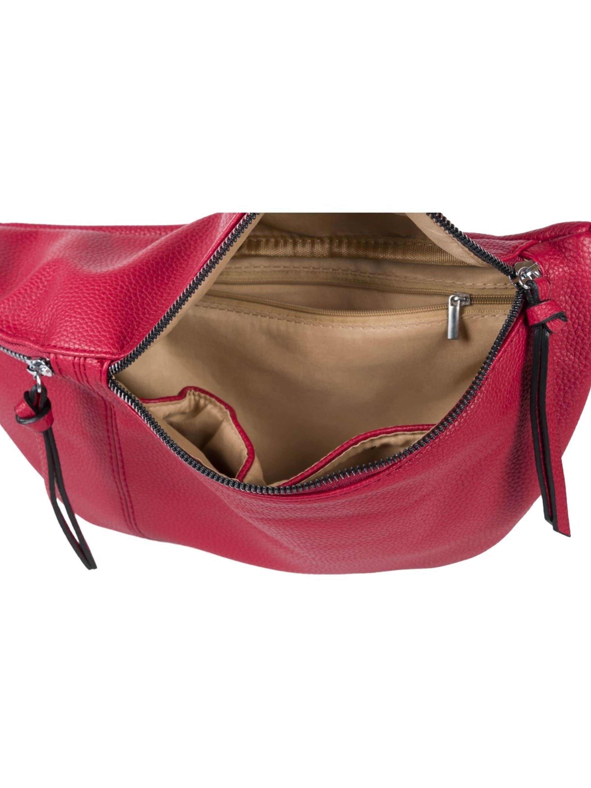 styleBREAKER Umhängetasche 'Halbmond Crossbody Bag Set 3-Teilig'‌‌‌‌‌‌‌‌‌‌ in Rot