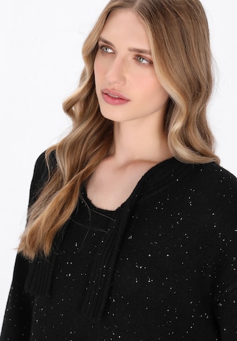 DreiMaster Vintage - Vestido de malha em preto