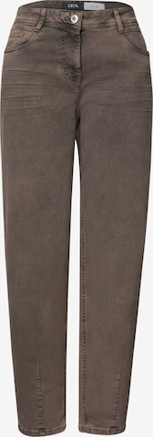 Barrel Jean 'Scarlett' CECIL en marron : devant