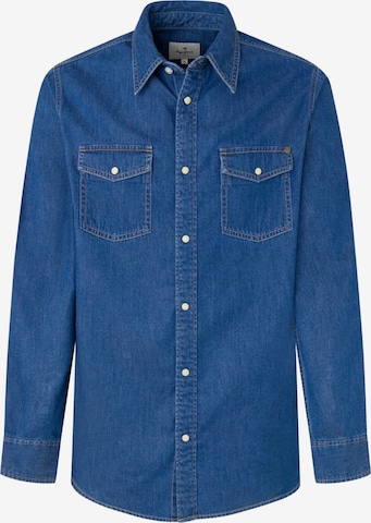 Pepe Jeans Regular fit Button Up Shirt 'Hammond' in Blue: front
