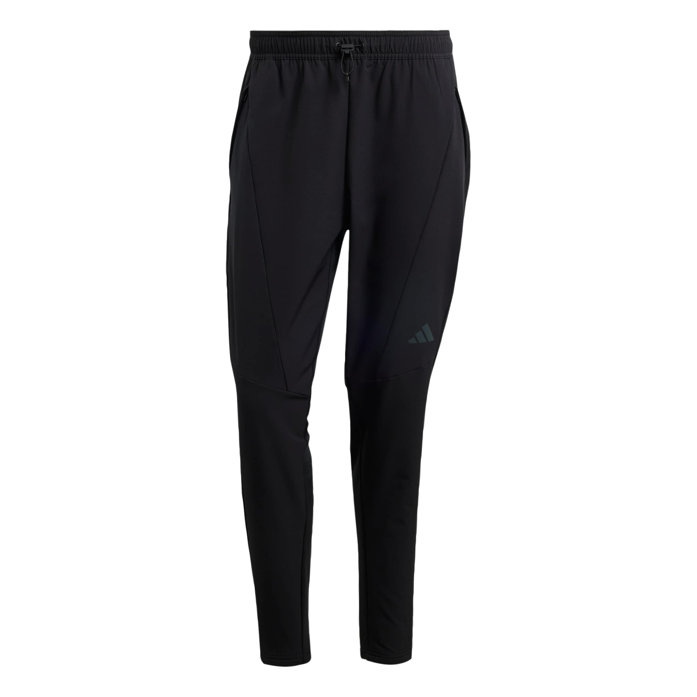 ADIDAS PERFORMANCE - Tapered Pantalón deportivo 'Designed For Training' en negro: frente