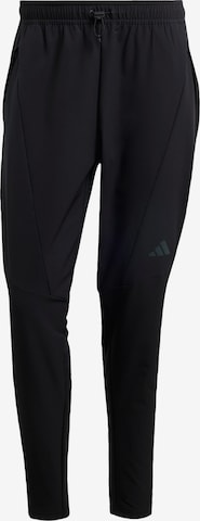 ADIDAS PERFORMANCETapered Sportske hlače 'Designed For Training' - crna boja: prednji dio