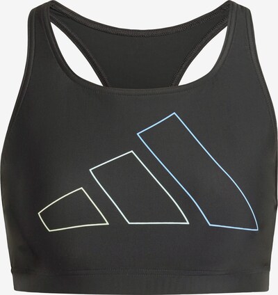 ADIDAS PERFORMANCE Športen bikini zgornji del 'Big Bars' | svetlo modra / svetlo rumena / črna barva, Prikaz izdelka
