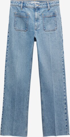 MANGO Flared Jeans 'ALEX' in Blauw: voorkant