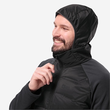 JACK WOLFSKIN Athletic Fleece Jacket in Black