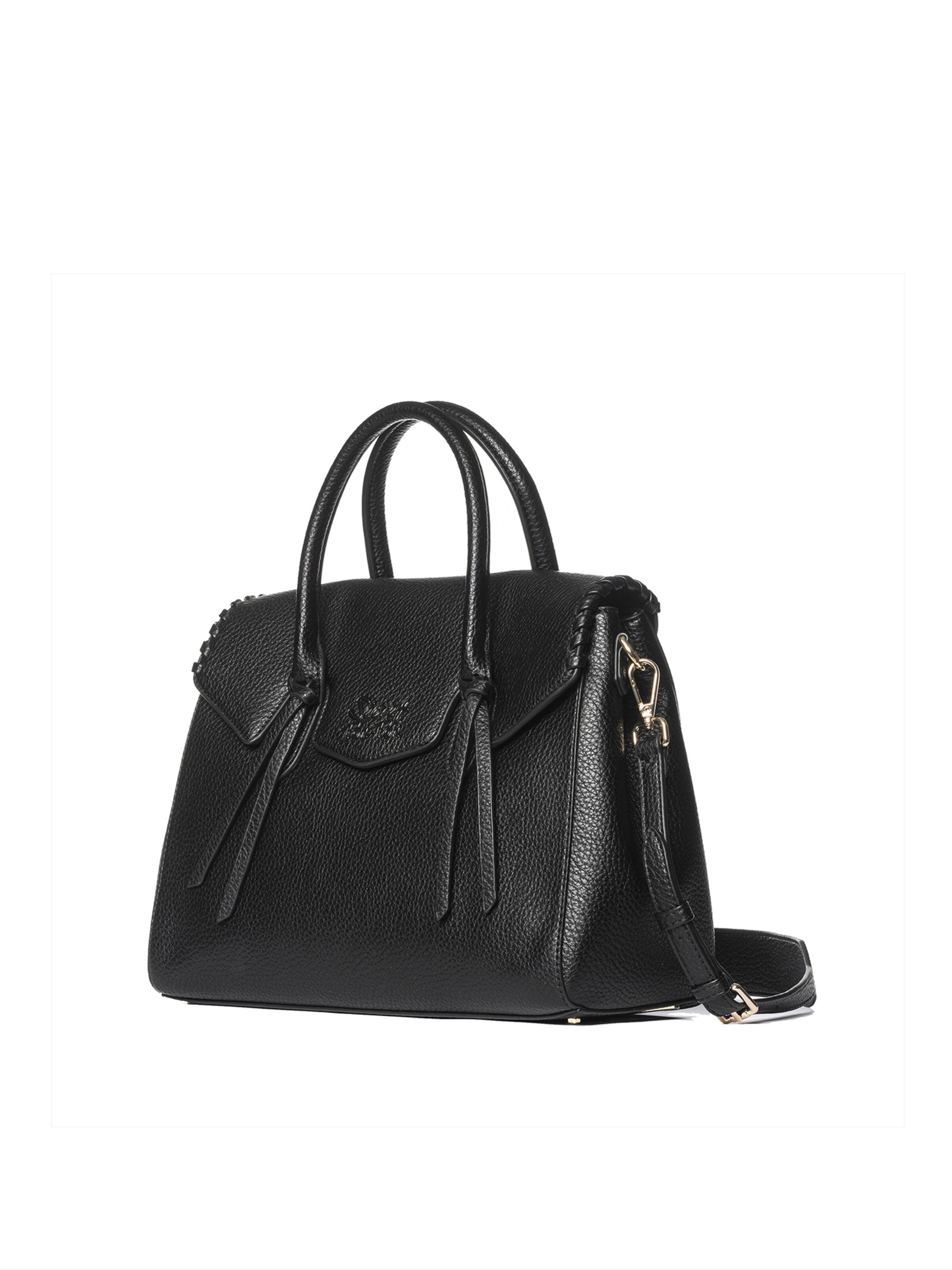 Borsa a mano 'Silvana Nov' di Secret Pon Pon in nero: frontale