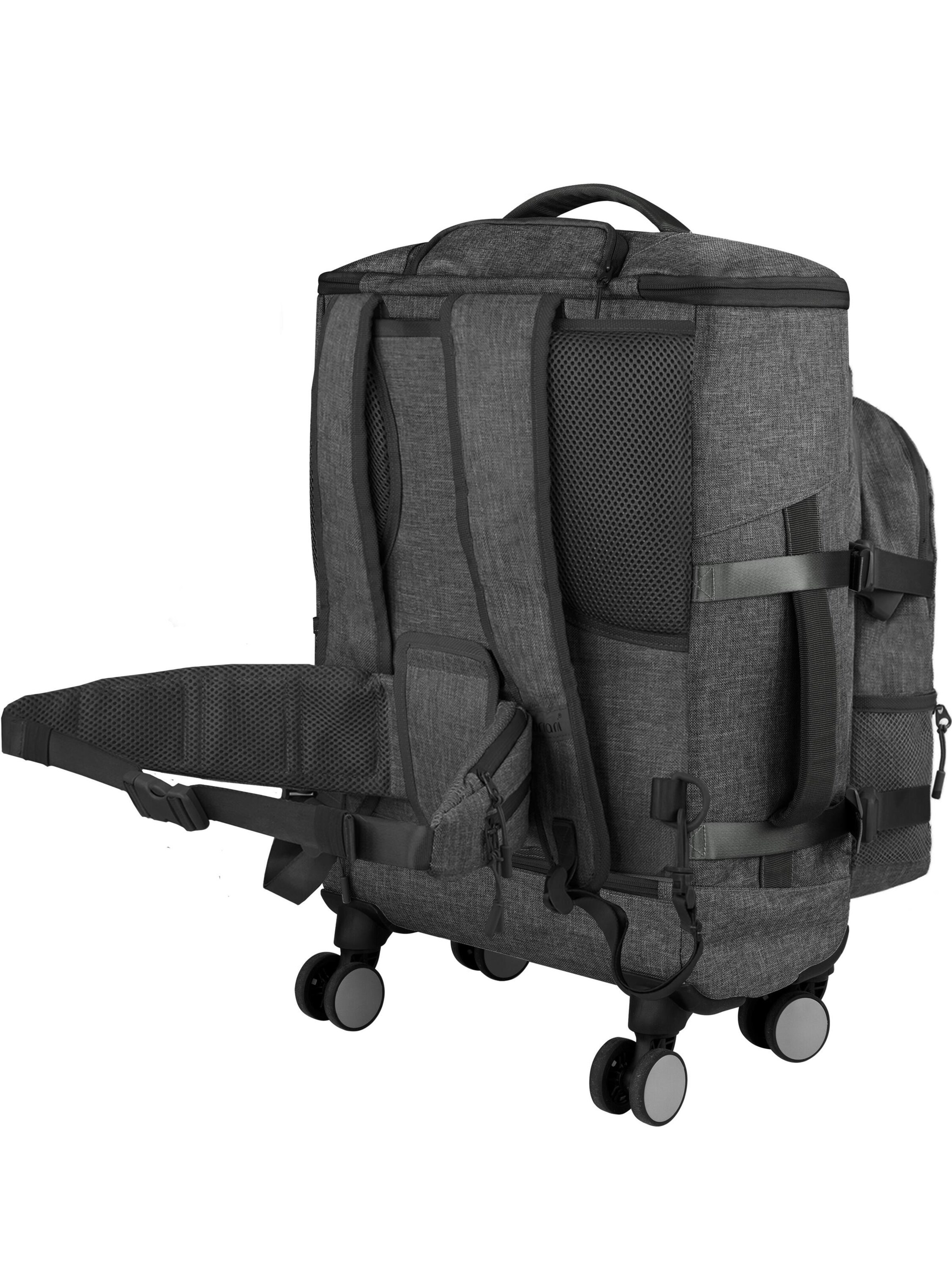 normani Trolley mit Rucksack und Hüftgurt in Grau