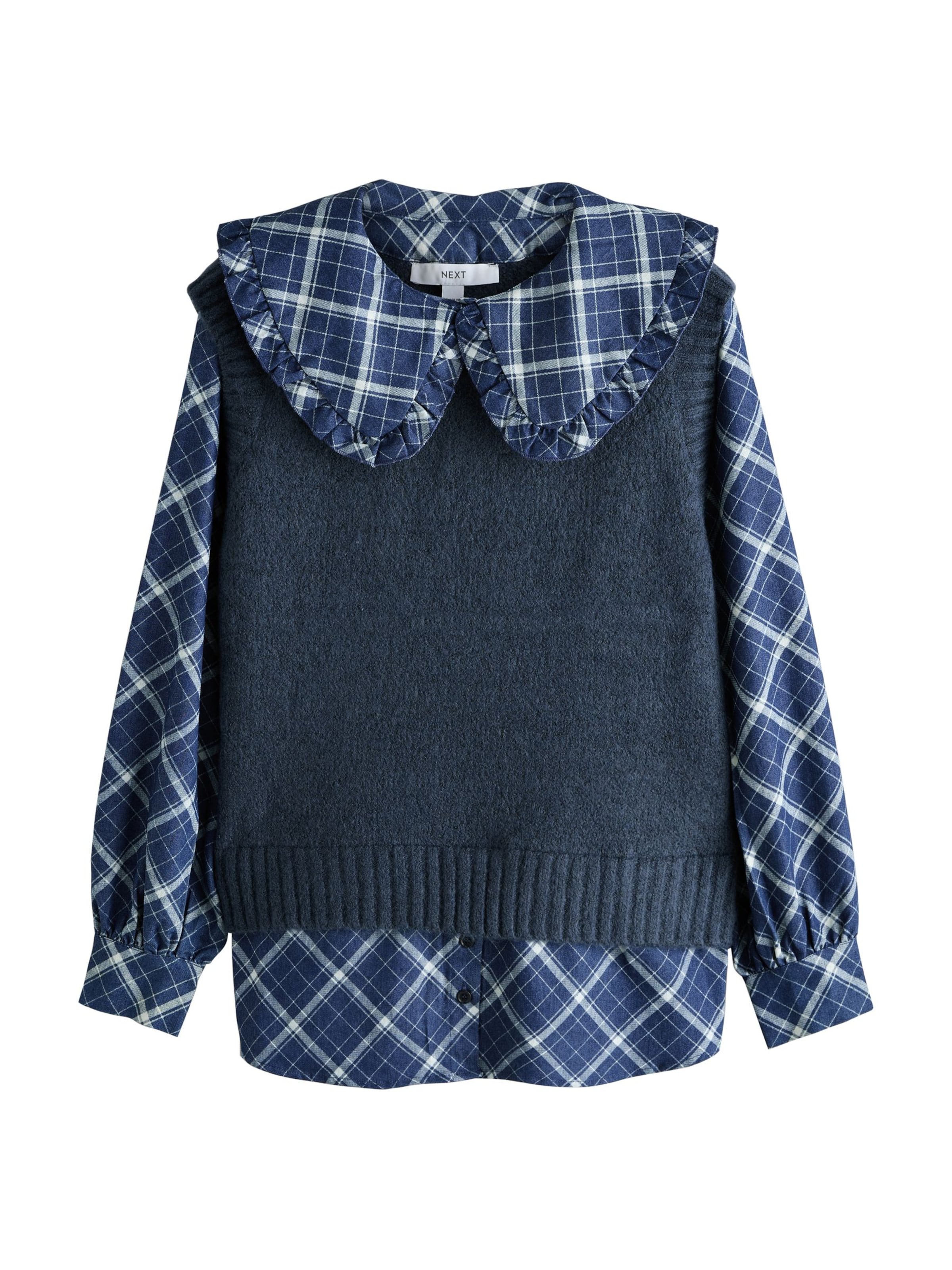 Next Blouse in Blue: front