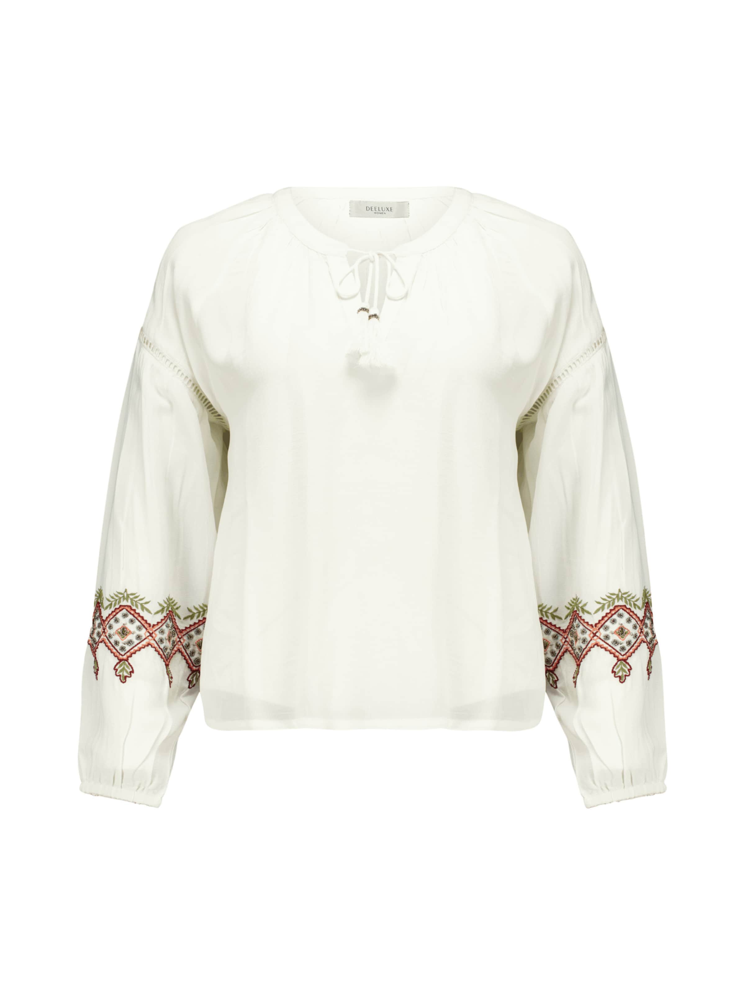 Deeluxe Chemisier 'Amrit' en ivoire / vert / orange / rouge, Vue avec produit