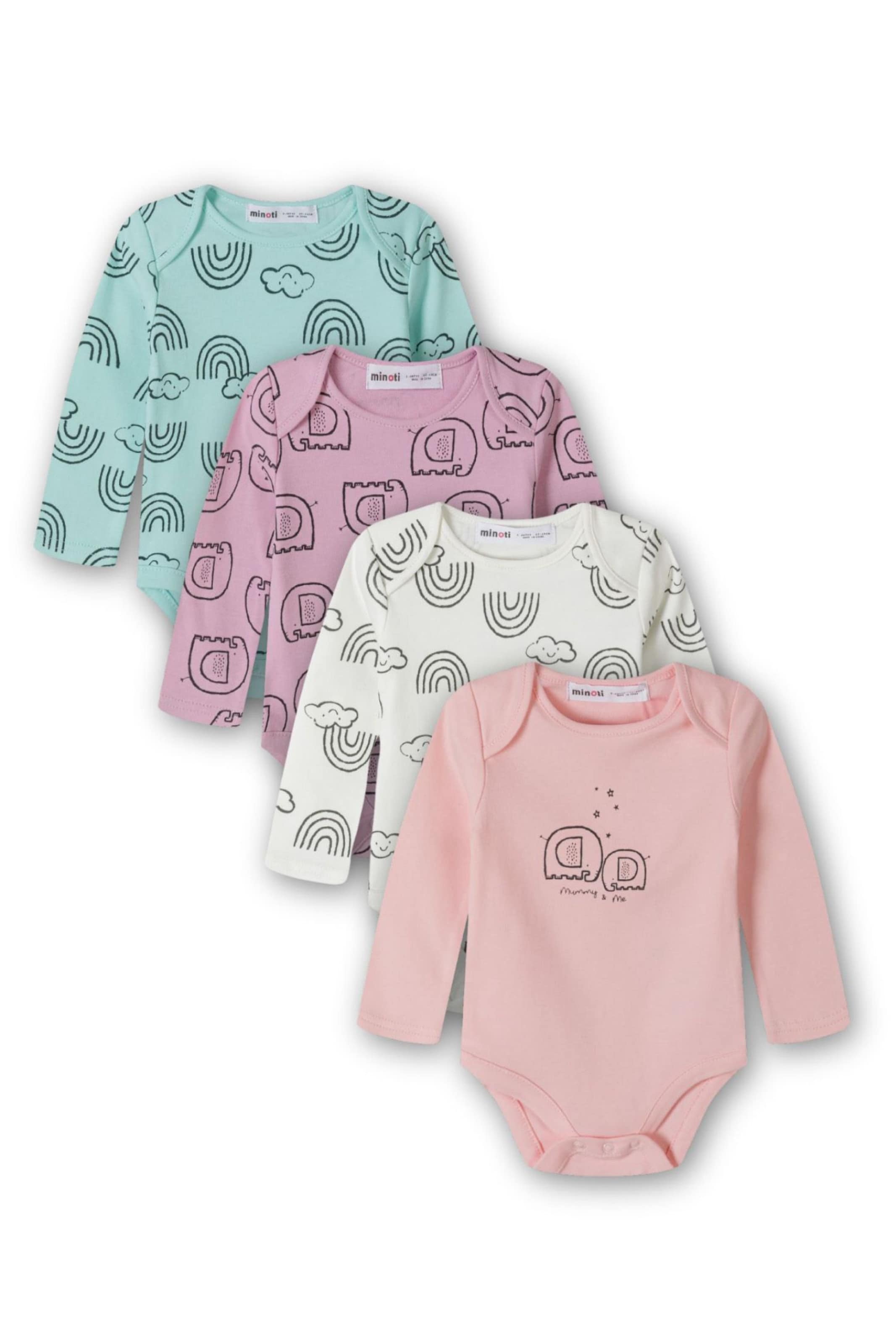 Barboteuse / body MINOTI en mélange de couleurs : devant