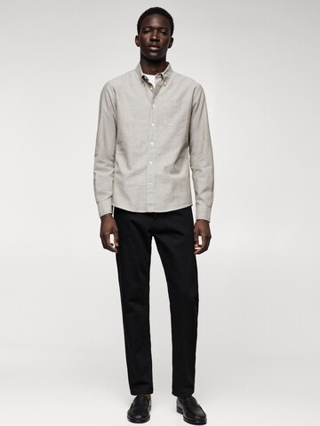 MANGO MAN Regular Fit Hemd in Grau