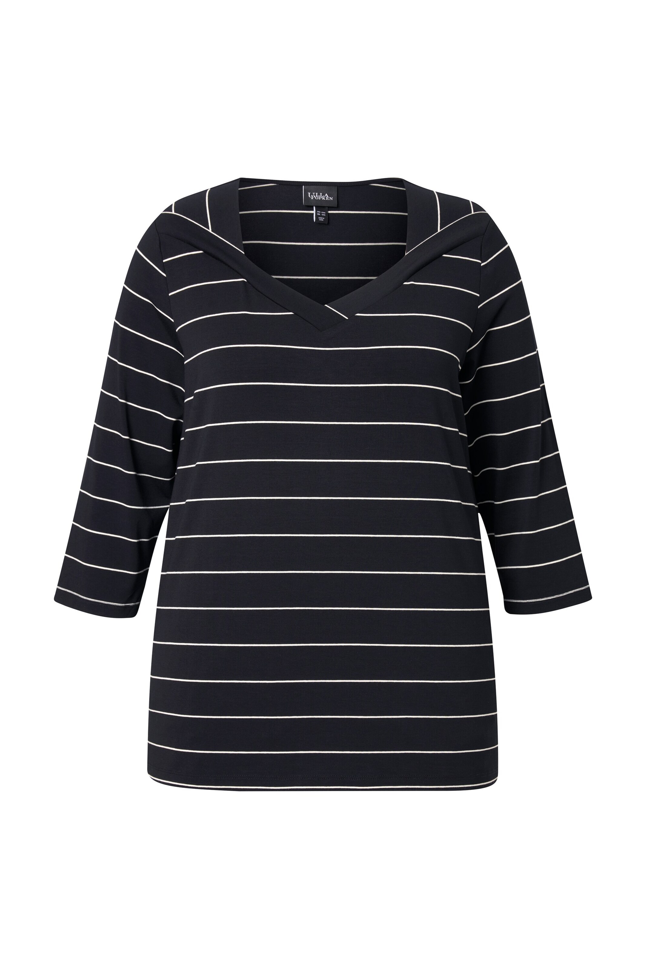 Ulla Popken Shirt in Schwarz: Vorderseite
