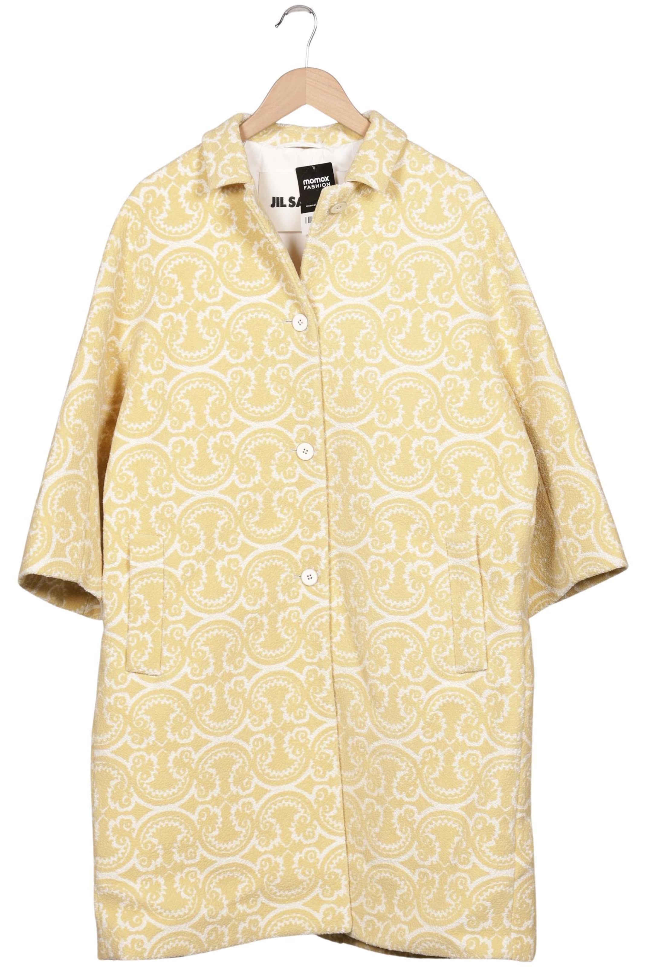 JIL SANDER Mantel XS in Gelb: Vorderseite