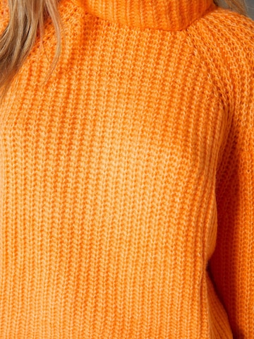 Bershka Pullover in Orange