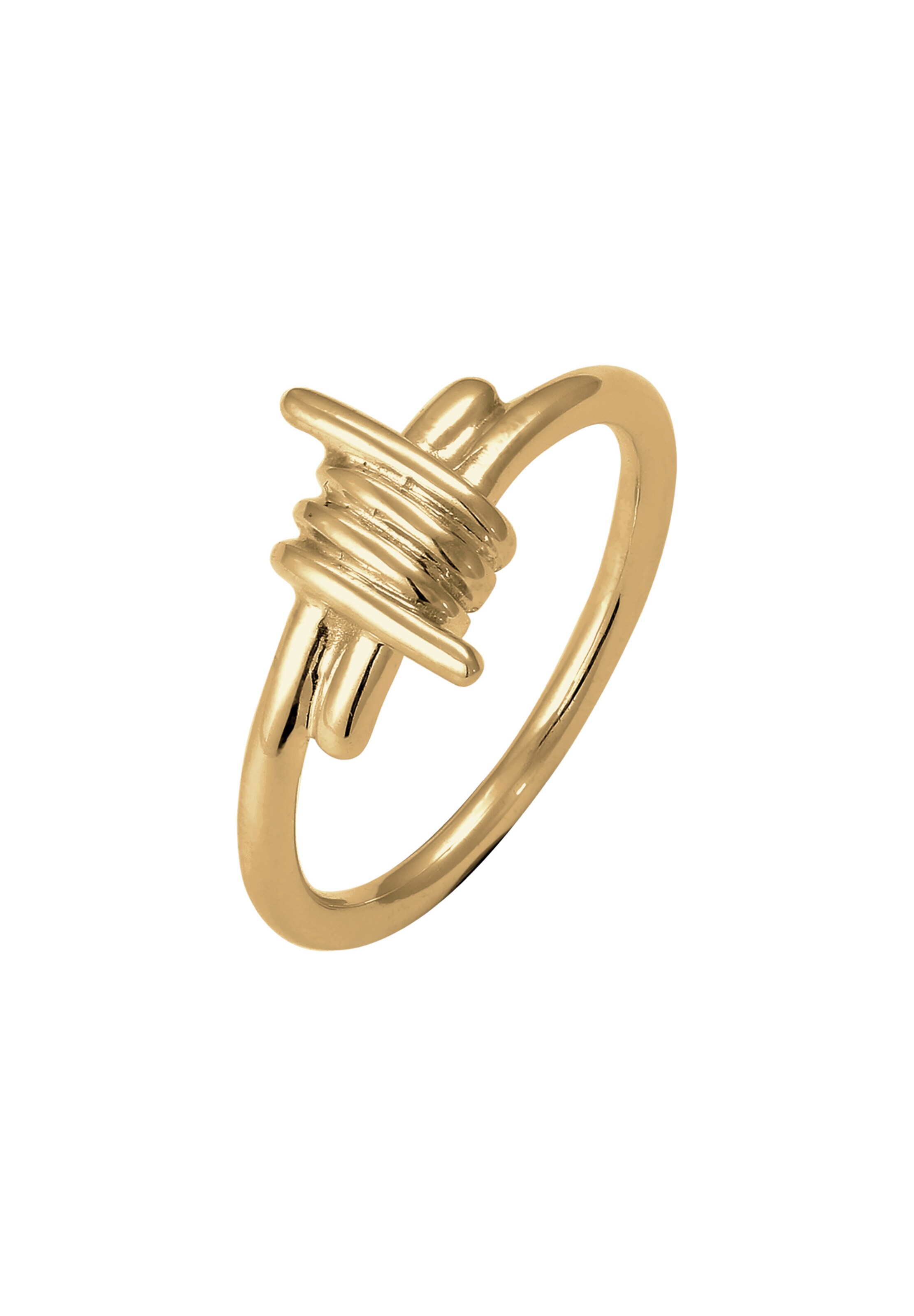 KUZZOI Ring 'Wire' in Gold: Vorderseite