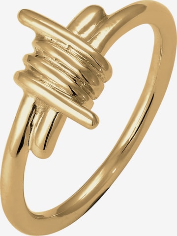 Bague 'Wire' KUZZOI en or : devant