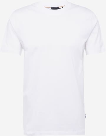 T-Shirt 'Tiburt 424' BOSS Black en blanc : devant